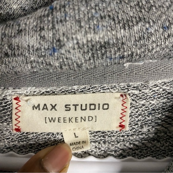 Max Studio Weekend Women's Gray Cowl Neck Sweater Dress - Picture 5 of 8